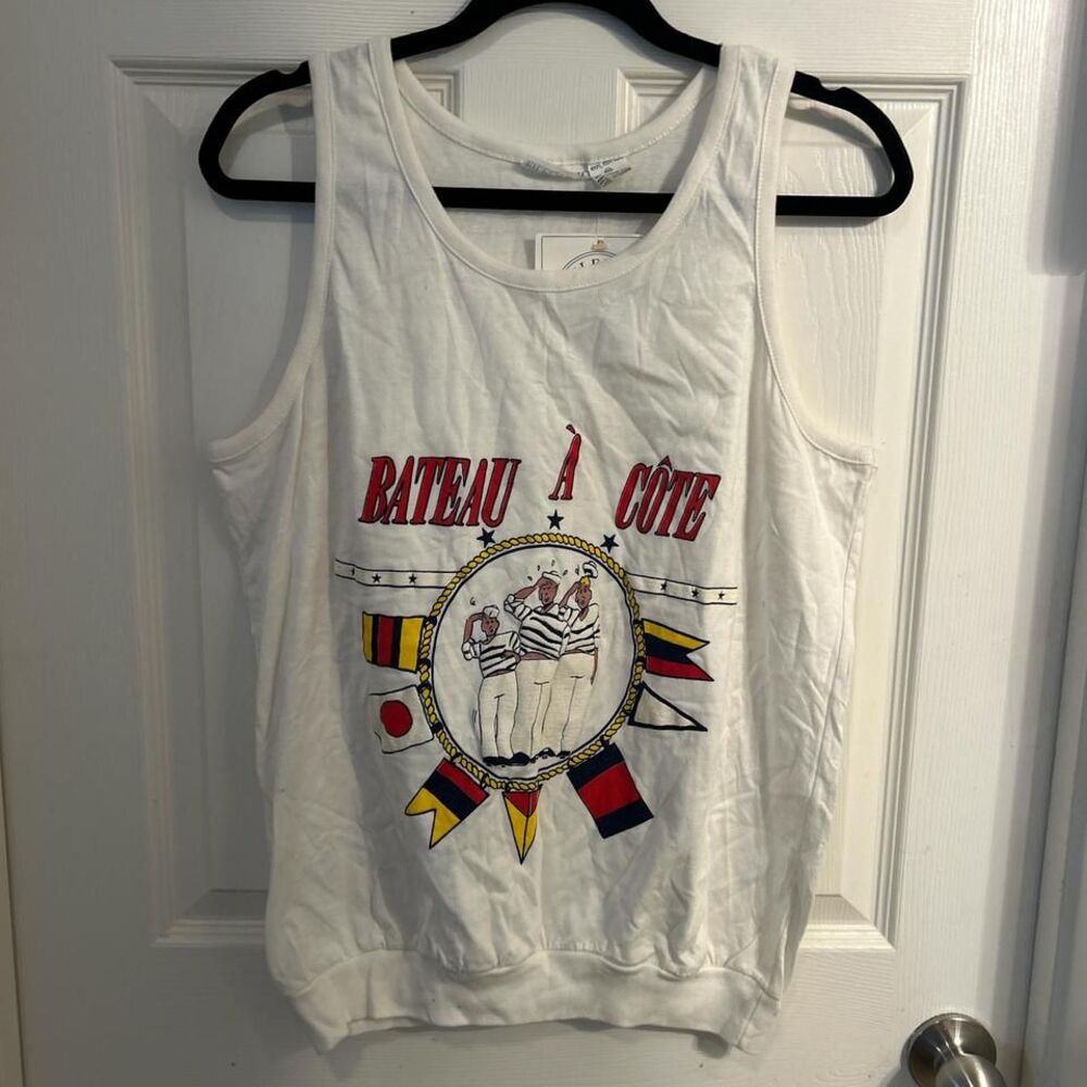 Vintage Eileen & Company Bateau A Cote Tank Top Shirt Size M Has New Tags